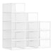 Schuhbox Transparent mit Fronttür 12er Set zur Schuhaufbewahrung - Schuhschrank Pro