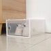 Transparente Schuhbox stapelbar 33x23x14 cm Schuhaufbewahrung - Schuhschrank Pro