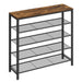 Modernes Schuhregal 4 Ebenen 100x30x92,5 cm Schuhaufbewahrung - Schuhschrank Pro