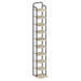 Vertikales Schuhregal 10 Ebenen 30 x 26,5 x 171 cm - Schuhschrank Pro