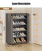Schuhschrank Schmal 8 Ebenen Grün Schuhaufbewahrung - Schuhschrank Pro
