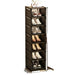 Stapelbares Schuhregal Schwarz 8 Ebenen 107x27x26 cm - Schuhschrank Pro
