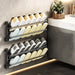 Schuhregal zur Wandmontage klappbar 2 Ebenen Schwarz 50 cm - Schuhschrank Pro